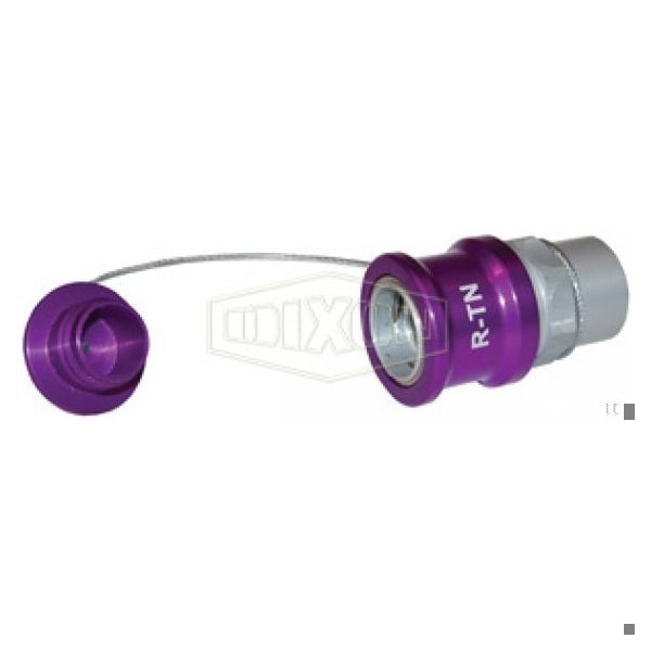 Dixon FloMAX R Series Transmission Fluid Nozzle with Plug, 3/4 in Nominal, FNPT, Aluminum, Domestic R-TN-P - main